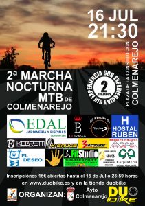 II Marcha MTB Nocturna de Colmenarejo @ Plaza de la Constitución | Colmenarejo | Comunidad de Madrid | España