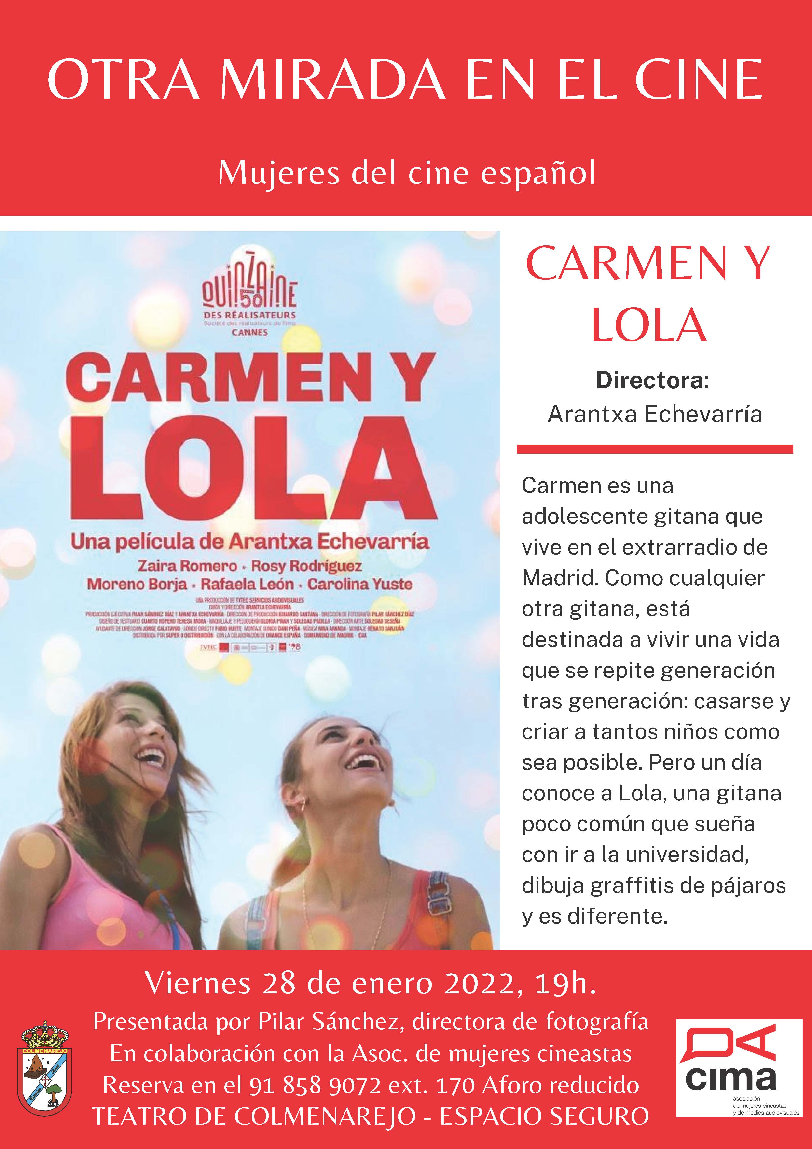 Cine: CARMEN Y LOLA @ Teatro de Colmenarejo