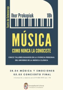Taller y Concierto final: MÚSICA COMO NUNCA LA CONOCISTE @ Teatro de Colmenarejo